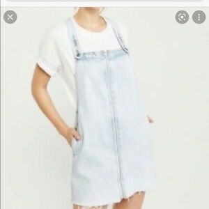Abercrombie & Fitch, denim overall zip dress. Size medium.